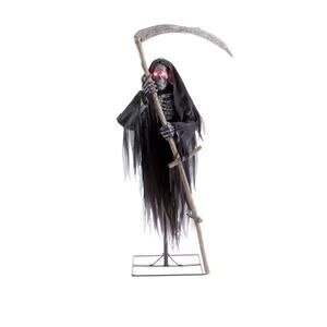 3 Ft LED Levitating Reaper Halloween Animated Prop with Lights Indoor Outdoor